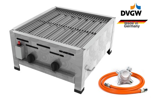 Flammen edelstahl gasgrill - 2,