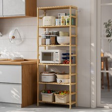 Küchenregal Holzregal Standregal Bambus Vorratsregal Küche Bambusregal Tiefe 25