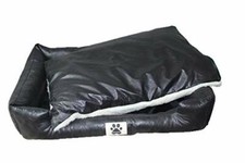 Hundebett Hundesofa Kunstleder Schlafplatz Katzenbett in 2Farben und 3 Größen 