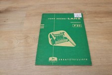 John Deere Niederdruckpresse F80 Ersatzteilliste 26025  1962 xx20742