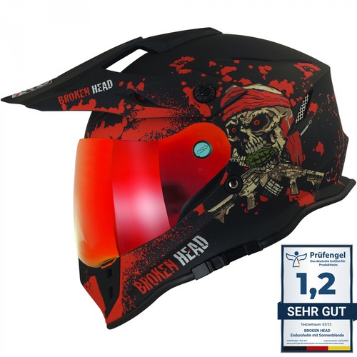 Broken head enduro helm - broken, jack