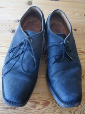 SANCHO BOOTS Schnürschuhe Halbschuhe schwarz  Gr.41 guter gebrauchter Zustand