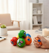 Orbisana Antistressbälle 6 Stück Stressball Set Handtrainer Fitness ✅