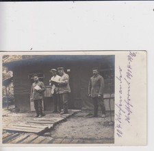 Foto AK WK1 - Deutsche Soldaten Landwehr Reg. Nr . 10 Feldpost 1915