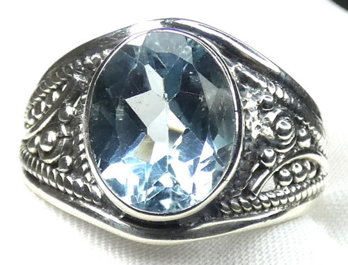 Blautopas ring 925 - blautopas,