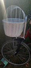 Hunde Fahrrad Korb Rattan