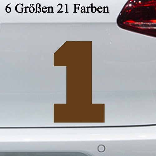 Trikot zahlenaufkleber eins - zahlenaufkleber, 1