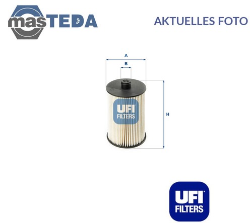 2601800 kraftstofffilter ufi - kraftstofffilter,