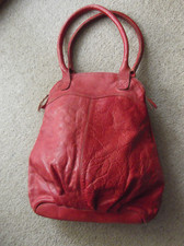 Tasche, Leder, rot von Cowboys