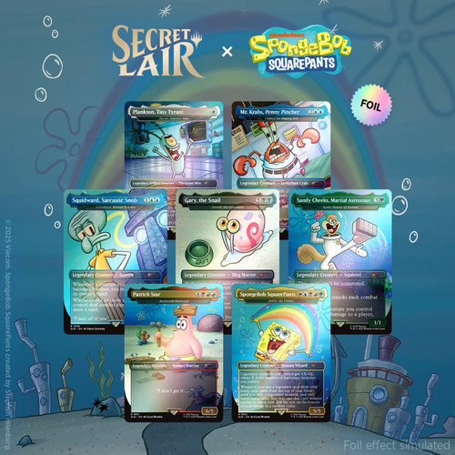 Mtg secret lair - mtg secret, spongebob
