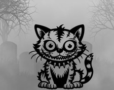 Aufkleber Katze Cat  Monster Auto Sticker Tuning JDM Decal  car boot lkw Bike