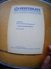 Sportbootanordnung (SBAO) vom 2. Juli 1974-S-Dr. 730-DDR Staatsverlag 1974-76S