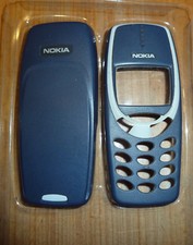 NOKIA -  Handyhülle, Oberschale, Aussenschale, dunkelblau mit grau