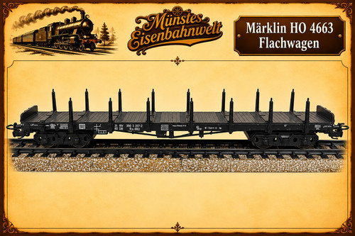 Märklin 4663 flachwagen rs - flachwagen,