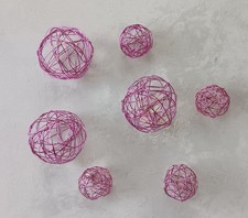 6 Dekokugeln aus Metall