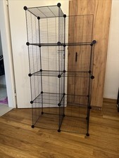 Regalsystem Steckregal Stahldraht DIY Würfelregal 7 Fächer Stufenregal