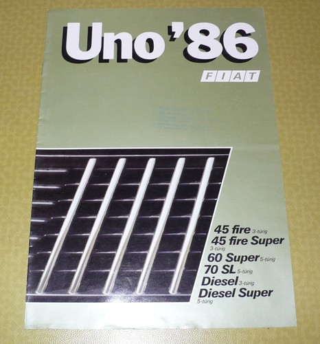 Prospekt fiat uno - fiat,