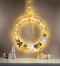 LED-Metallring "Stars" 30 cm Advent Deko Wohnungsdeko Dekoration Weihnachtsdeko