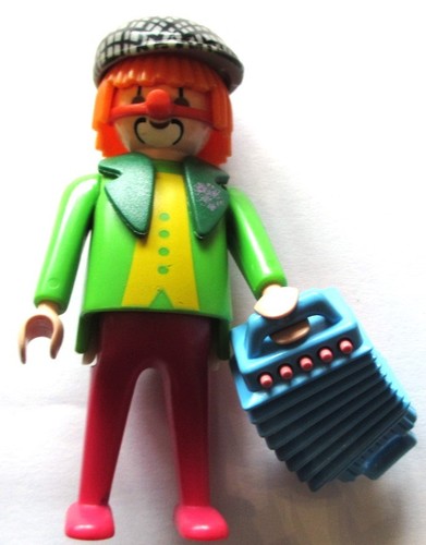 Playmobil clown mit akkordeon - clown,