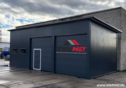 Isolierte blechgarage 10x7x4m - isolierte,