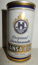 DORTMUNDER HANSA Straight Stahl Bierdose aus DEUTSCHLAND(35cl) über 50 Jahre alt