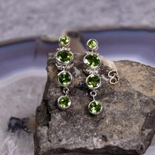 Peridot Ohrring, 925er Silber