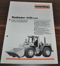 1989 hanomag radlader 44d - radlader,