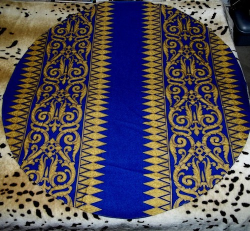 Tischdecke rund blau royalblau