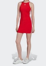 Adidas Damen Kleid Rot Stretch