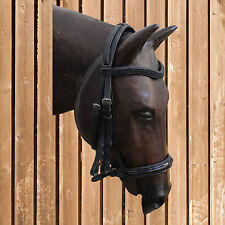 Busse Kandare Glamour, Busse Kandarenzaum, Zaum schwarz mit Perlen und Lack