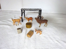 Schleich Unterstand mit Hirsch Reh Kitz und Zubehör