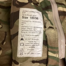 180/96 British Army MTP Jacke