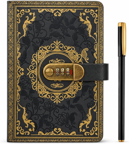 Tagebuch mit schloss pu - mit,