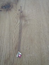 Konplott Kette Kupfer mit Anhänger aus schimmernden Steinen wie NEU!!