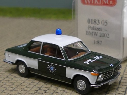 Wiking bmw 2002 polizei - 1/87,