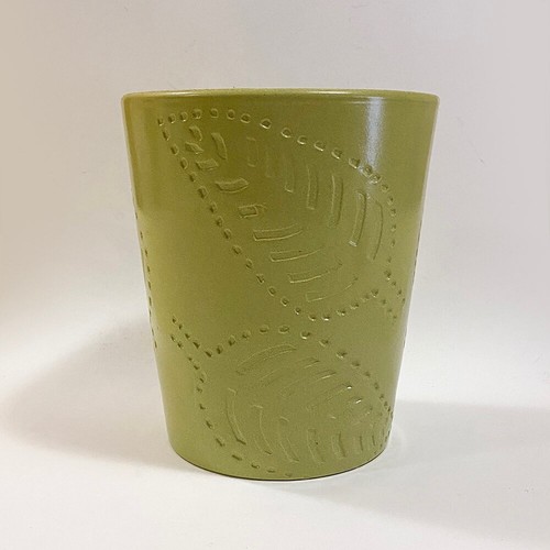 Vase grün verziert - , mit