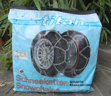 *  NEU * Titan Schnellmontage Schneeketten Typ F für Reifengrößen 155/14 -190/55