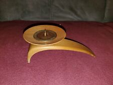 Kerzenleuchter Kerzenständer Handgefertigt 60er Holz elegant Taufe Hochzeit DDR