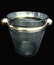 Eiskühler Rauchglas Messing