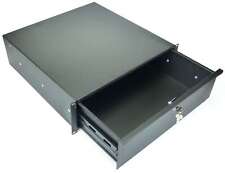 3 HE TEGO PRO Rackschublade VOLLAUSZUG, abschließbar, Schublade 19" Rack-Drawer