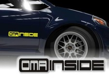 Auto Textaufkleber Oma inside