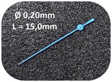 Sekundenzeiger 0,20mm GEBLÄUT L= 15mm - center second hand BLAU - 20KR