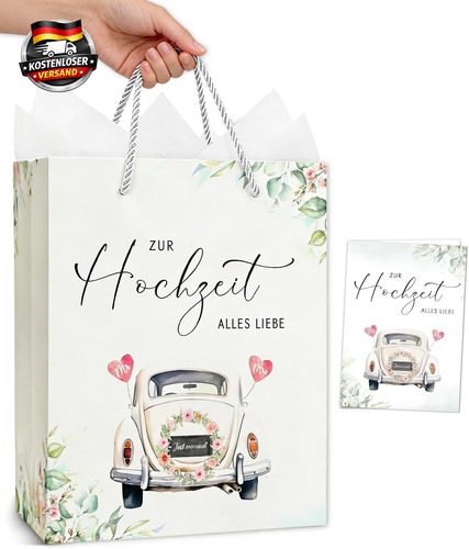 Hochzeit geschenktasche groß - geschenktasche,