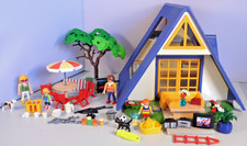 PLAYMOBIL aus 3230 Ferienhaus Haus Baum 4 Figuren Möbel Geschirr 2 Tiere Zubehör