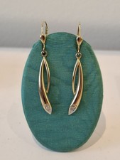 Gold 333 Ohrhänger Diamanten