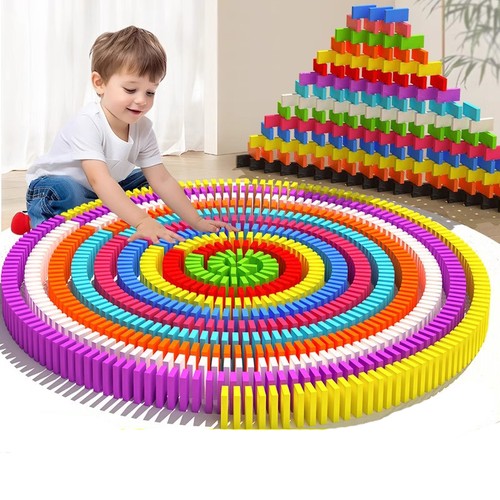 1000tlg domino set holz - domino,