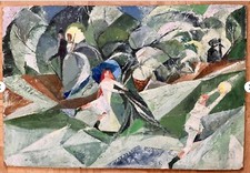 Öl-Gemälde auf Platte