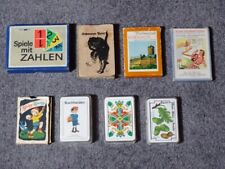 8x DDR Kartenspiel u.a. Eisenach-Quartett Schwarzer Peter, Dynamo EGS (L127)