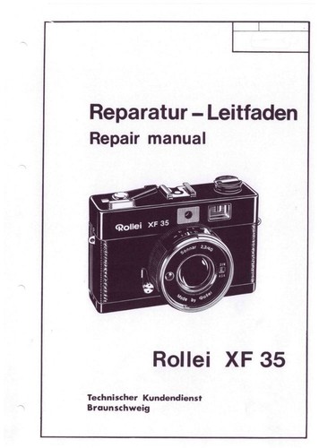 Rollei reparatur - xf, 35