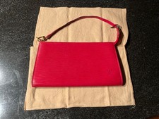 Louis Vuitton Pochette Epi Leder rot